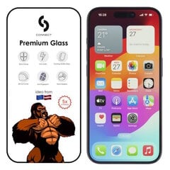 Сonnect Corning Gorilla Ультра прочное 3D Стекло для Apple iPhone 15 Pro Черный цена и информация | Защитные пленки для телефонов | pigu.lt