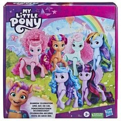 Figūrėlių rinkinys My Little Pony Rainbow Celebration 6 kaina ir informacija | Žaislai mergaitėms | pigu.lt