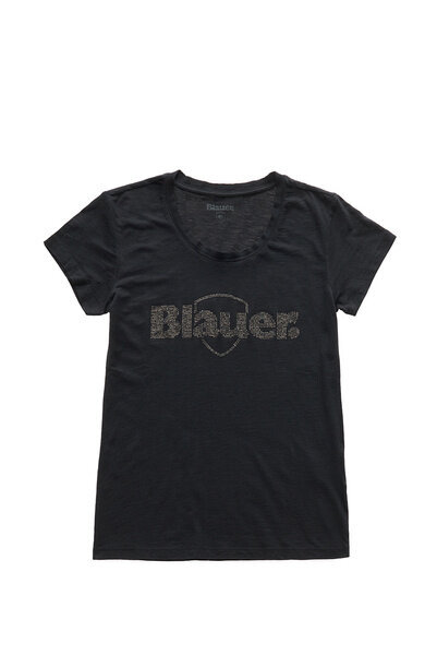 Marškinėliai moterims Blauer, juodi kaina ir informacija | Marškinėliai moterims | pigu.lt