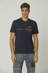 Marškinėliai vyrams Aeronautica Militare 53329-7, mėlyni kaina ir informacija | Vyriški marškinėliai | pigu.lt