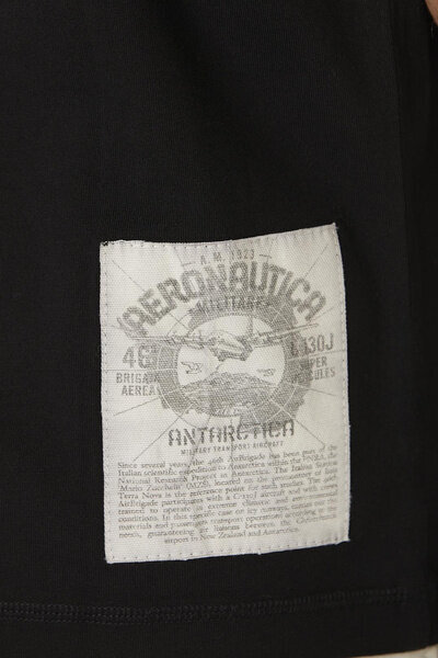 Marškinėliai vyrams Aeronautica Militare 53416-7, juodi цена и информация | Vyriški marškinėliai | pigu.lt