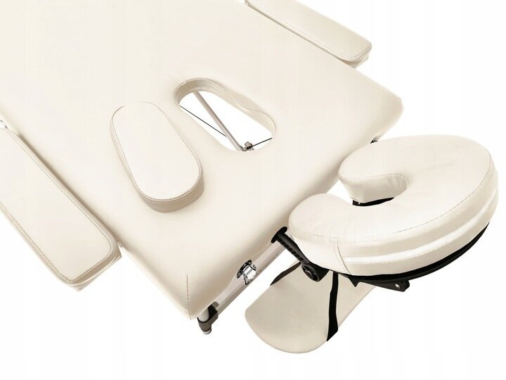 Sulankstomas masažo stalas Akupres 7in1, 185x60cm, baltas kaina ir informacija | Masažo reikmenys | pigu.lt