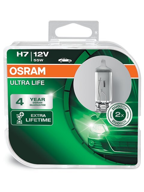 Automobilinės lemputės Osram Ultra Life H7, PX26D, 2 vnt. kaina ir informacija | Automobilių lemputės | pigu.lt