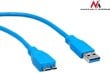 Maclean USB 3.0 micro 3m MCTV-737 kaina ir informacija | Kabeliai ir laidai | pigu.lt