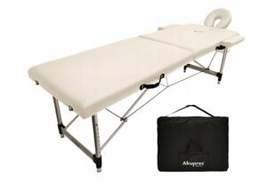Sulankstomas masažo stalas Akupres 7in1, 212x60cm, smėlio spalvos kaina ir informacija | Masažo reikmenys | pigu.lt