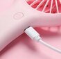 Nešiojamas USB mini ventiliatorius rožinis kaina ir informacija | Ventiliatoriai | pigu.lt