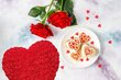 Dirbtinių rožių širdis su vėriniu kaina ir informacija | Kitos originalios dovanos | pigu.lt