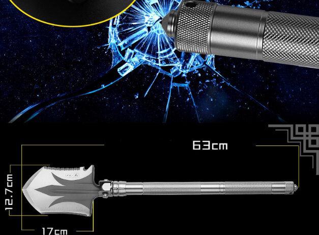 Daugiafunkcis sulankstomas kastuvas 63 cm. kaina ir informacija | Mechaniniai įrankiai | pigu.lt