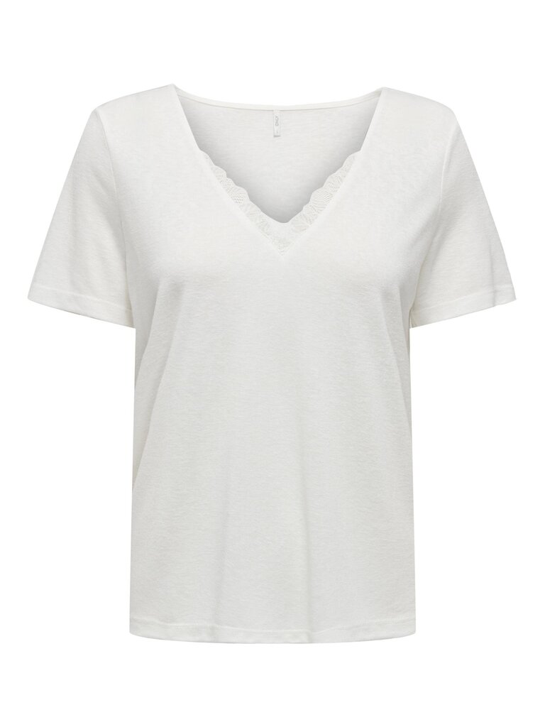 Only marškinėliai moterims, balti цена и информация | Marškinėliai moterims | pigu.lt