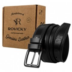 Мужской кожаный ремень ROVICKY-6 цена и информация | Мужские ремни | pigu.lt