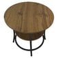 Kavos staliukas Kontrast SK100D, 56x55 cm, rudas kaina ir informacija | Kavos staliukai | pigu.lt