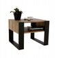 Kavos staliukas Perfektciecie Karo, 65x54x45 cm, rudas/juodas kaina ir informacija | Kavos staliukai | pigu.lt