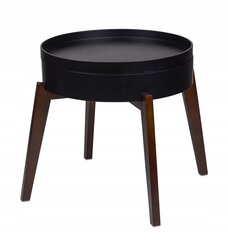 Kavos staliukas Gusta Modern -1, 45x45x40 cm, juodas kaina ir informacija | Kavos staliukai | pigu.lt