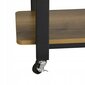 Šoninis staliukas SoBuy, 30x133x69 cm, rudas/juodas цена и информация | Kavos staliukai | pigu.lt