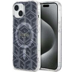 Guess GUHMP15MHGCUSTGK iPhone 15 Plus | 14 Plus 6.7" czarny|black hardcase IML GCube MagSafe цена и информация | Чехлы для телефонов | pigu.lt