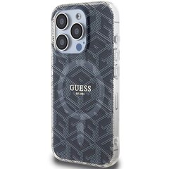 Guess GUHMP15XHGCUSTGK iPhone 15 Pro Max 6.7" czarny|black hardcase IML GCube MagSafe цена и информация | Чехлы для телефонов | pigu.lt