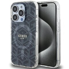 Guess GUHMP15XHGCUSTGK iPhone 15 Pro Max 6.7" czarny|black hardcase IML GCube MagSafe цена и информация | Чехлы для телефонов | pigu.lt