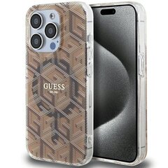 Guess GUHMP15XHGCUSTGP iPhone 15 Pro Max 6.7" różowy|pink hardcase IML GCube MagSafe цена и информация | Чехлы для телефонов | pigu.lt