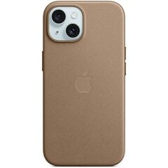 Чехол APPLE FineWoven для iPhone 15 с MagSafe, темно-серый цена и информация | Чехлы для телефонов | pigu.lt