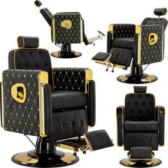 Barberio kėdė Barberking Don, juoda цена и информация | Мебель для салонов красоты | pigu.lt