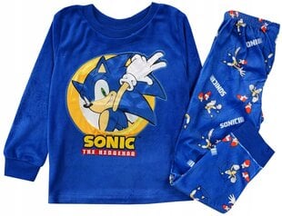 Pižama vaikams Sonic the Hedgehog, mėlyna kaina ir informacija | Pižamos, chalatai berniukams | pigu.lt