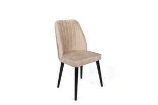 2-ių kėdžių komplektas Asir, baltas/juodas kaina ir informacija | Virtuvės ir valgomojo kėdės | pigu.lt
