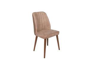 Набор стульев Асир, бежевый/коричневый, 2 шт. цена и информация | Стулья для кухни и столовой | pigu.lt
