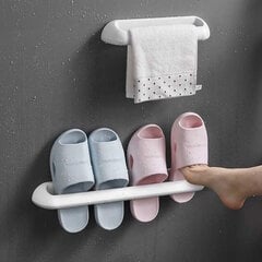 Безвинтовой держатель для полотенец/тапочек на 2 пары, IVY, Oneon цена и информация | Аксессуары для ванной комнаты | pigu.lt