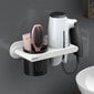 Bevaržtinis vonios aksesuaras ir plaukų džiovintuvo stovas - tvarkyklė, IVY Oenon kaina ir informacija | Vonios kambario aksesuarai | pigu.lt