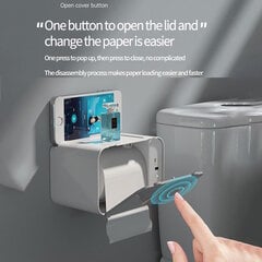 Безвинтовой диспенсер для туалетной бумаги с сенсором, IVY Home цена и информация | Набор акскссуаров для ванной | pigu.lt