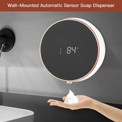 Умный дозатор пенного мыла с часами и дисплеем температуры, IVY Smart W1, белый цена и информация | Аксессуары для ванной комнаты | pigu.lt