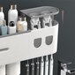 Vonios dantų pastos dozatorius - laikiklis su lentyna ir 2 puodeliais, IVY Oenon kaina ir informacija | Vonios kambario aksesuarai | pigu.lt
