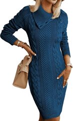 Платье-свитер женское Aleumdr, синее цена и информация | Платья | pigu.lt