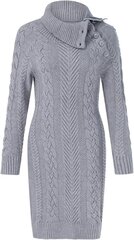 Платье-свитер женское Aleumdr, серое цена и информация | Платья | pigu.lt
