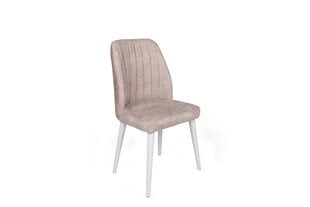 2-ių dalių kėdžių komplektas Asir, rožinis/baltas kaina ir informacija | Virtuvės ir valgomojo kėdės | pigu.lt