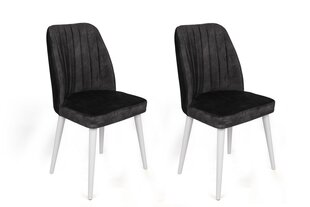 Набор из 2 стульев Asir, светло-серый/белый цена и информация | Стулья для кухни и столовой | pigu.lt
