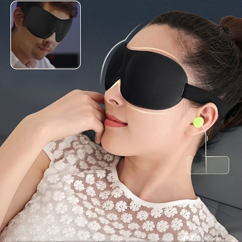 3D miego kaukė unisex Smurf, juoda kaina ir informacija | Naktiniai, pižamos moterims | pigu.lt