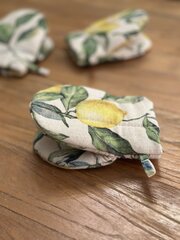 Hortensias Home virtuvinė pirštinė Lemon Linen kaina ir informacija | Virtuviniai rankšluosčiai, pirštinės, prijuostės | pigu.lt