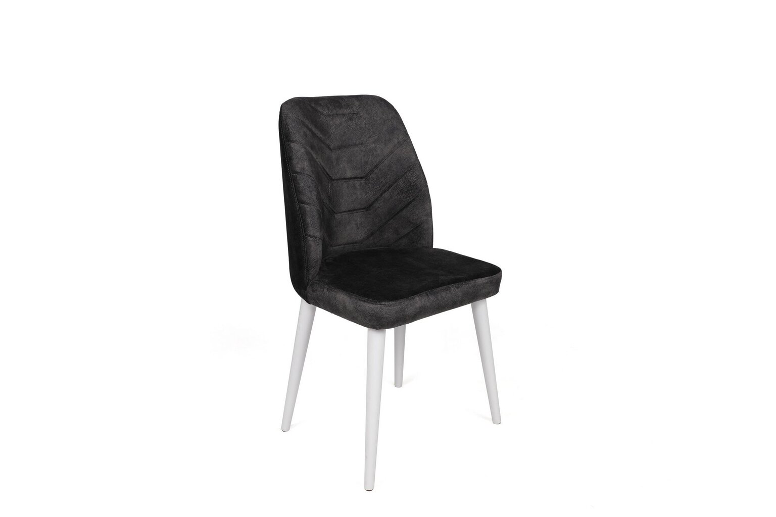 2-ių dalių kėdžių komplektas Asir, 50x90x49 cm, pilkas/baltas цена и информация | Virtuvės ir valgomojo kėdės | pigu.lt
