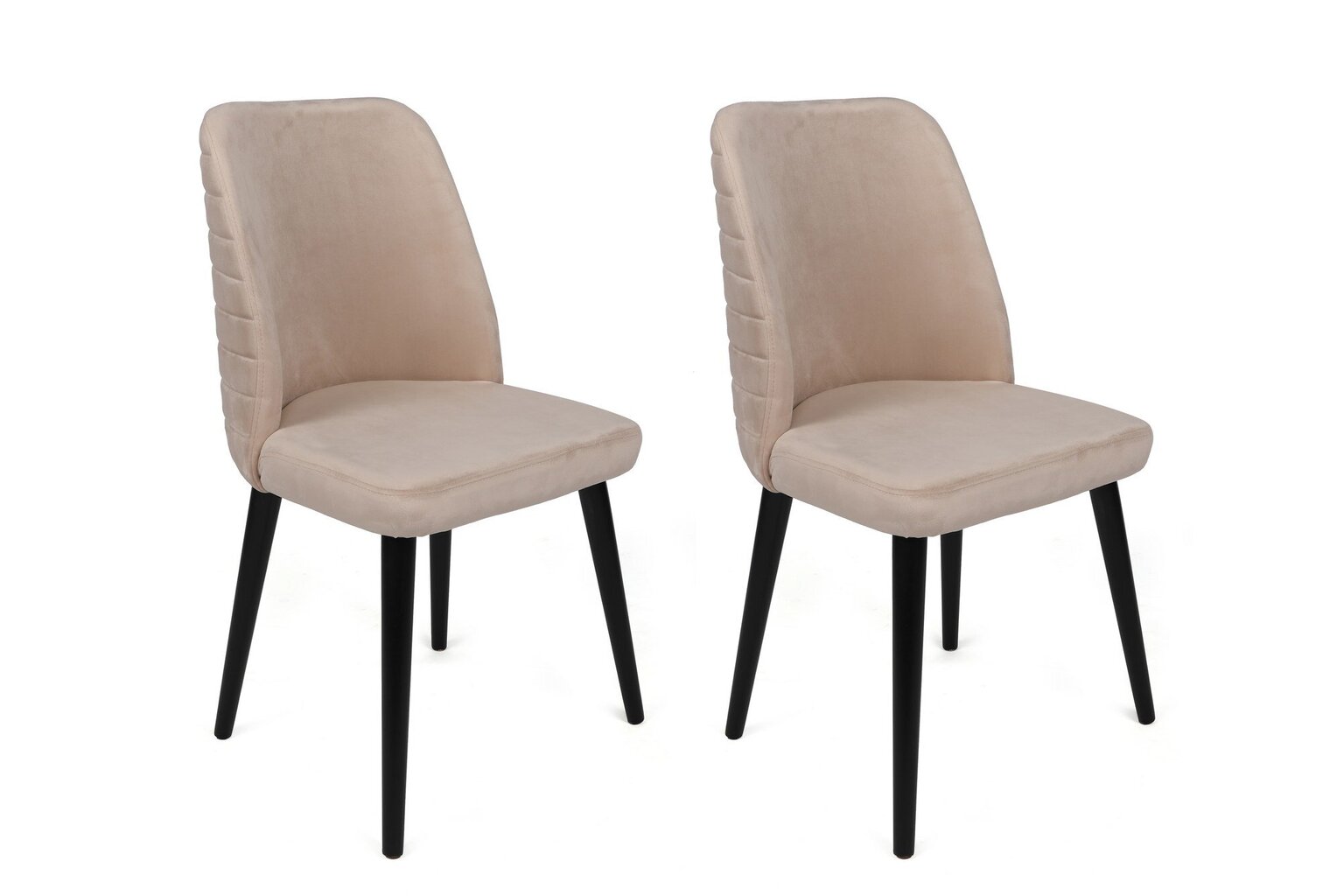 2-ių dalių kėdžių komplektas Asir, 50x90x49 cm, rožinis/juodas kaina ir informacija | Virtuvės ir valgomojo kėdės | pigu.lt
