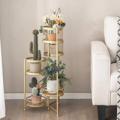 Costway auksinis gėlių stovas 82cm kaina ir informacija | Gėlių stovai, vazonų laikikliai | pigu.lt