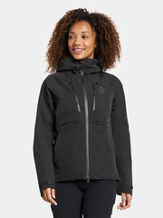 Женская куртка Didriksons весна-осень INDUS, черная цена и информация | Женские куртки | pigu.lt