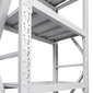 Fornorth Saugojimo lentyna 1600kg, 100x50x200cm, Balta kaina ir informacija | Sandėliavimo lentynos | pigu.lt
