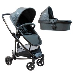 Kikid universalus vežimėlis 2-in-1 Premium, grey/black kaina ir informacija | Vežimėliai | pigu.lt