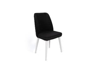 2-ių dalių kėdžių komplektas Asir, 50x90x49 cm, juodas/baltas kaina ir informacija | Virtuvės ir valgomojo kėdės | pigu.lt