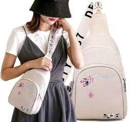 Маленький женский рюкзак C118 белый цена и информация | Женские сумки | pigu.lt