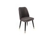2-ių dalių kėdžių komplektas Asir, pilkas/juodas/auksinis цена и информация | Virtuvės ir valgomojo kėdės | pigu.lt