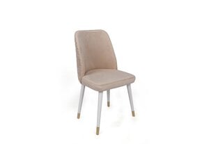 2-ių dalių kėdžių komplektas Asir, rožinis/baltas/auksinis kaina ir informacija | Virtuvės ir valgomojo kėdės | pigu.lt