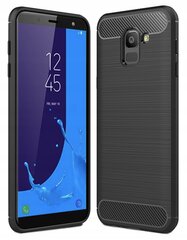 SC Carbon Galaxy J6 2018 juodas kaina ir informacija | Telefono dėklai | pigu.lt