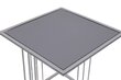 3-ių dalių kavos staliukų komplektas Asir, sidabrinis/juodas kaina ir informacija | Kavos staliukai | pigu.lt
